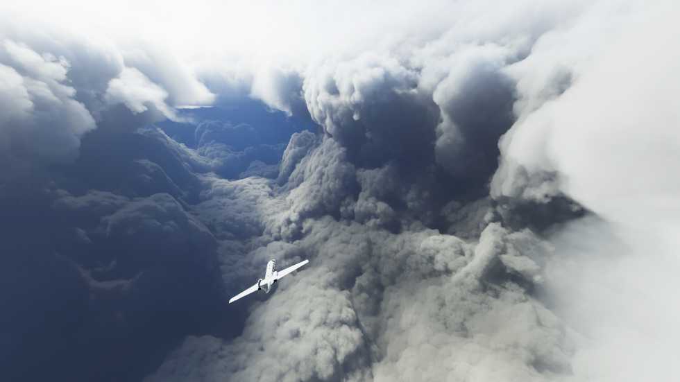Игроки летают в самый центр урагана «Лаура» в Microsoft Flight Simulat