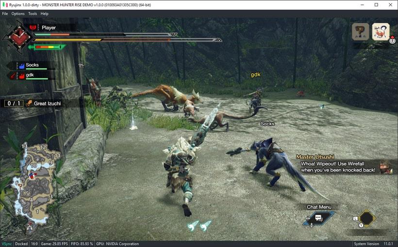В демо-версию Monster Hunter Rise можно сыграть на PC через эмулятор N