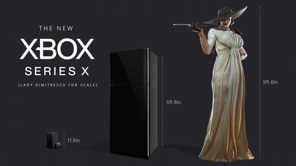 Microsoft рассчитала рост Леди Димитреску в Xbox и холодильниках