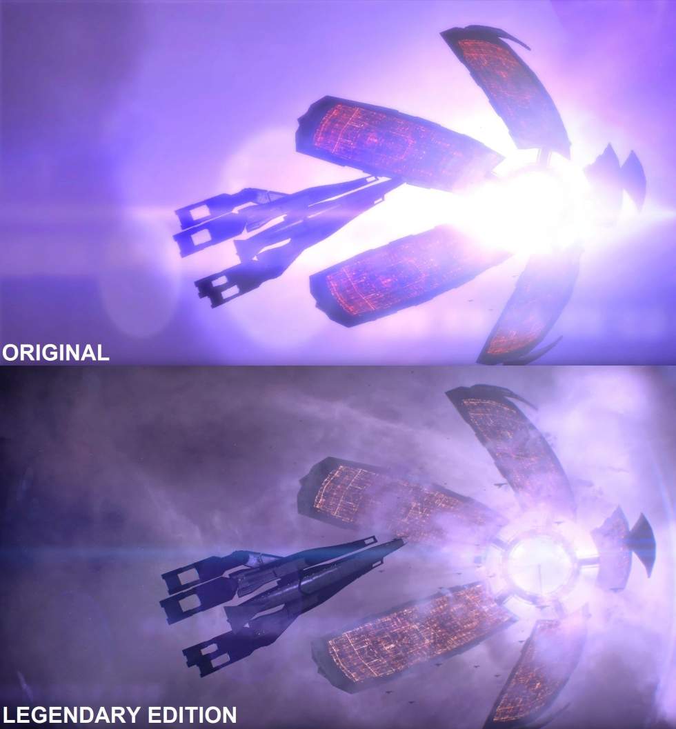 Ещё немного сравнительных скриншотов Mass Effect Legendary Edition и о