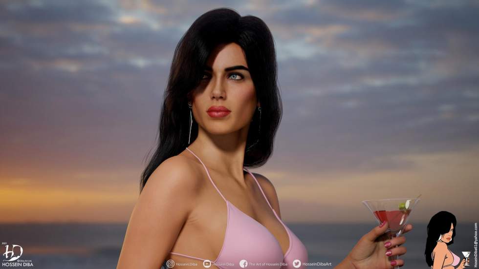 Художник создал 3D-модель девушки с экрана загрузки Grand Theft Auto: