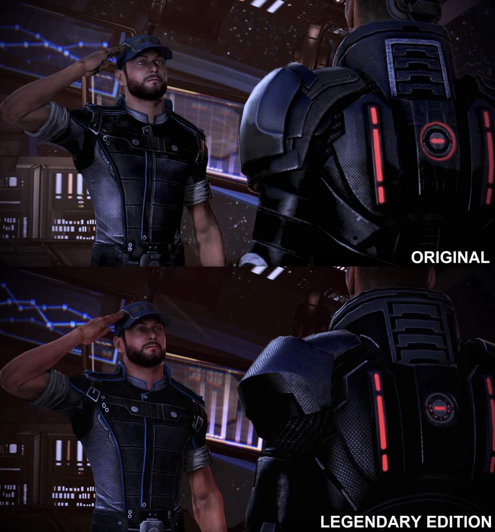 Ещё немного сравнительных скриншотов Mass Effect Legendary Edition и о