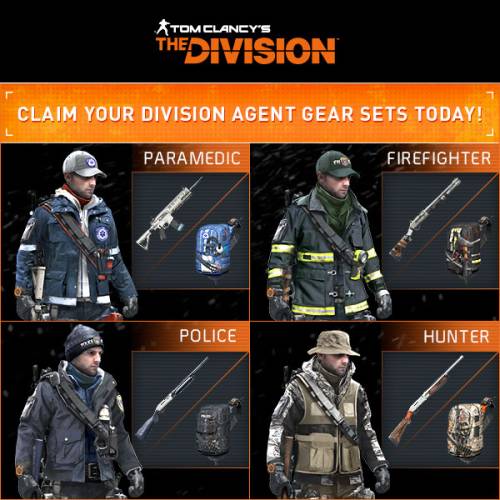 The Division - Получите 4 костюма для The Division с помощью этого кода - screenshot 1