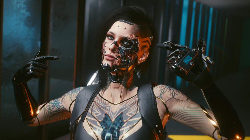 Благодаря моду в Cyberpunk 2077 можно заменить тело Ви на кибернетичес