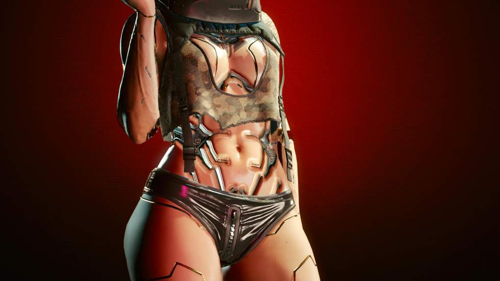 Благодаря моду в Cyberpunk 2077 можно заменить тело Ви на полностью ау