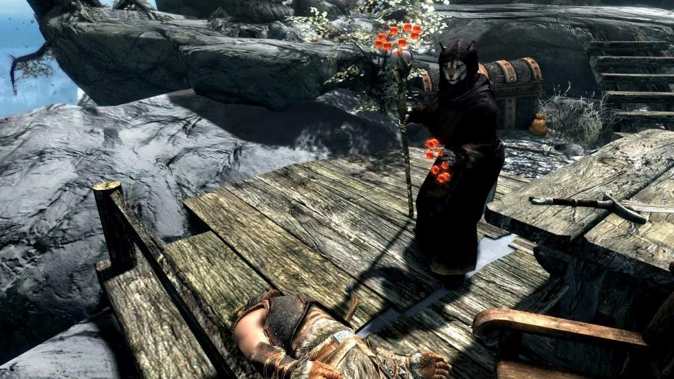 Моддер добавил в The Elder Scrolls V: Skyrim помидорные заклинания
