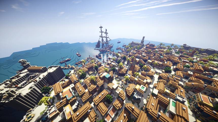 Игры - Гавана из Assassin's Creed IV, воссоздана в Minecraft - screenshot 9
