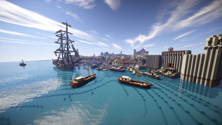 Игры - Гавана из Assassin's Creed IV, воссоздана в Minecraft - screenshot 4
