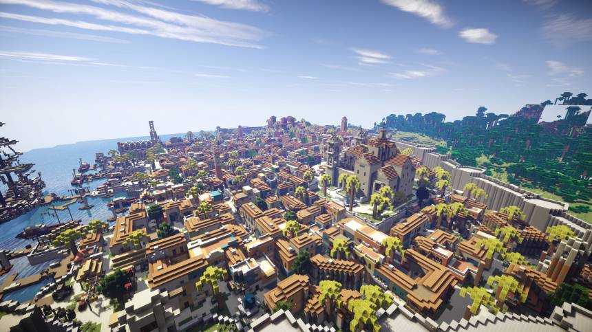 Игры - Гавана из Assassin's Creed IV, воссоздана в Minecraft - screenshot 5
