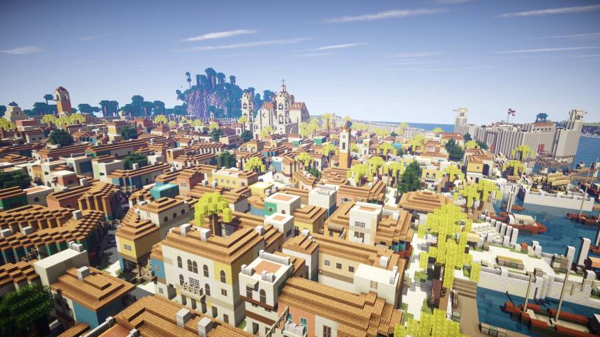 Игры - Гавана из Assassin's Creed IV, воссоздана в Minecraft - screenshot 2