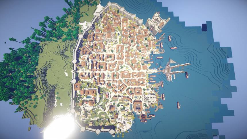 Игры - Гавана из Assassin's Creed IV, воссоздана в Minecraft - screenshot 6