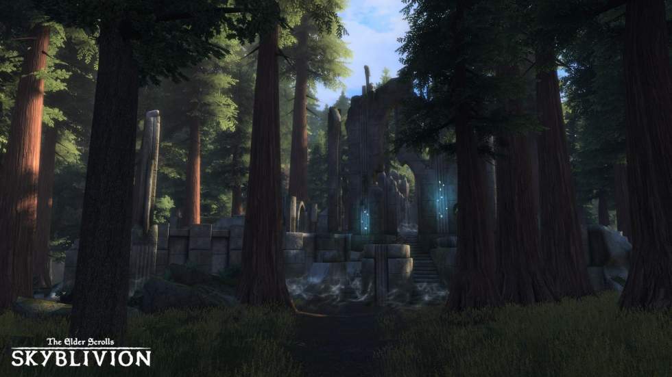 Великий и Осенний лес на скриншотах масштабной модификации Skyblivion
