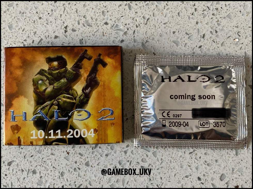Взгляните на практически раритетные презервативы Halo 2 и Xbox
