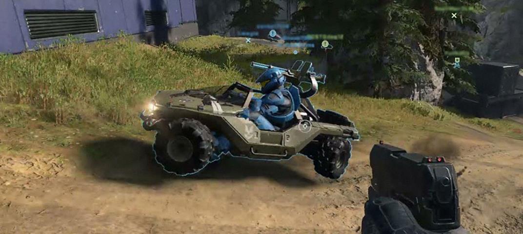 Изображение к Из-за неизвестного бага в мультиплеере Halo Infinite появляются мини-версии техники