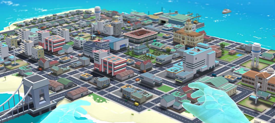 Изображение к Первый геймплейный трейлер градостроительного симулятора в VR Little Cities