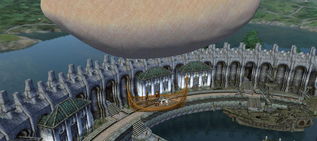 Изображение к Мод позволяет подняться в небо Сиродила в TES IV: Oblivion на дирижабле