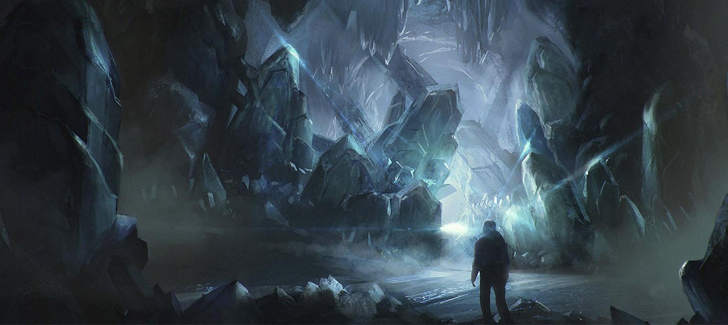Изображение к Кристальная пещера на новом концепт-арте Starfield