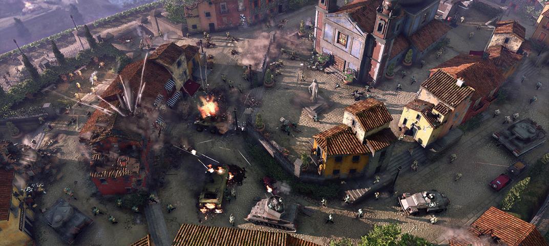 Изображение к Разработчики Company of Heroes 3 показали работу системы разрушаемости зданий