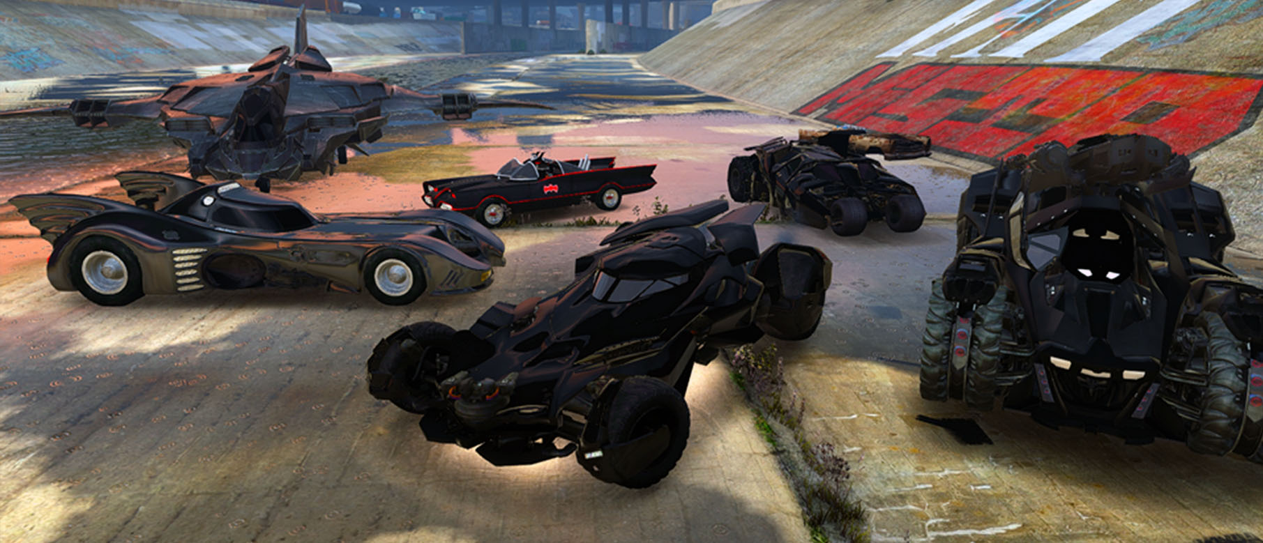 Изображение к Автомобили Бэтмена и Титаник в Grand Theft Auto V