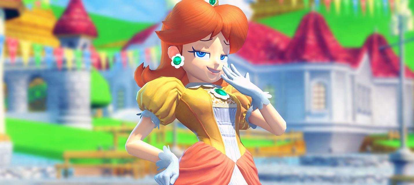 Изображение к Дейзи единственная девушка в серии Mario с зубами