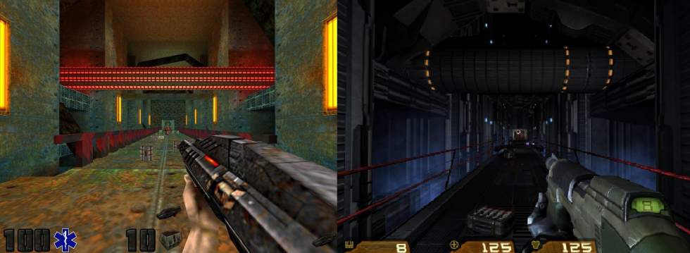 Моддер воссоздал в Quake II уровни из Quake IV