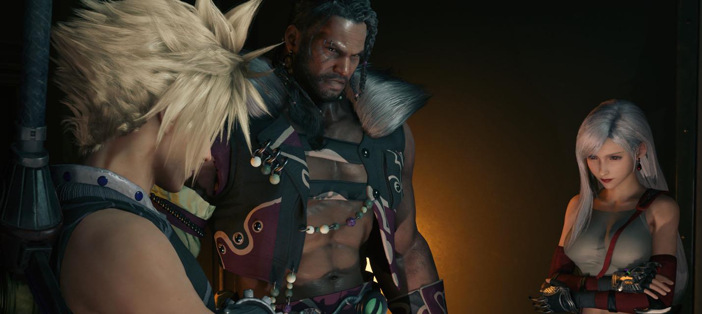Изображение к Модификация придаёт Баррету в ремейке Final Fantasy VII больше сходства с концептом Ёситаки Амано