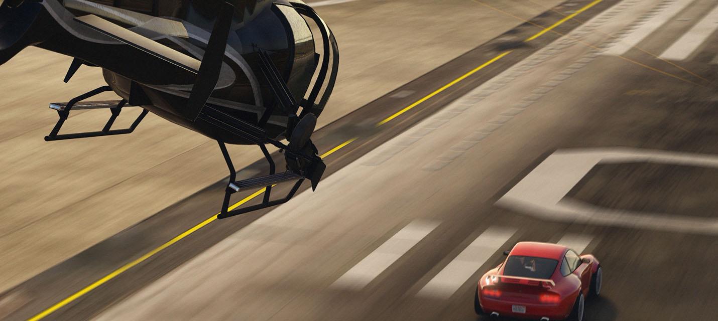 Изображение к На вертолете по тоннелям и под мостами в GTA Online