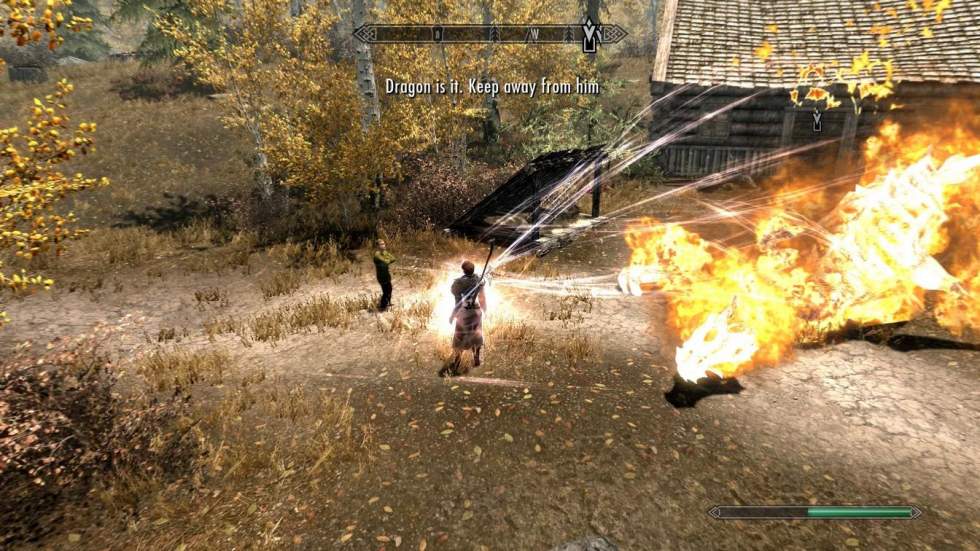 Bethesda Game Studios - Оказывается, что в TES V: Skyrim можно сыграть с драконом в салки - screenshot 1