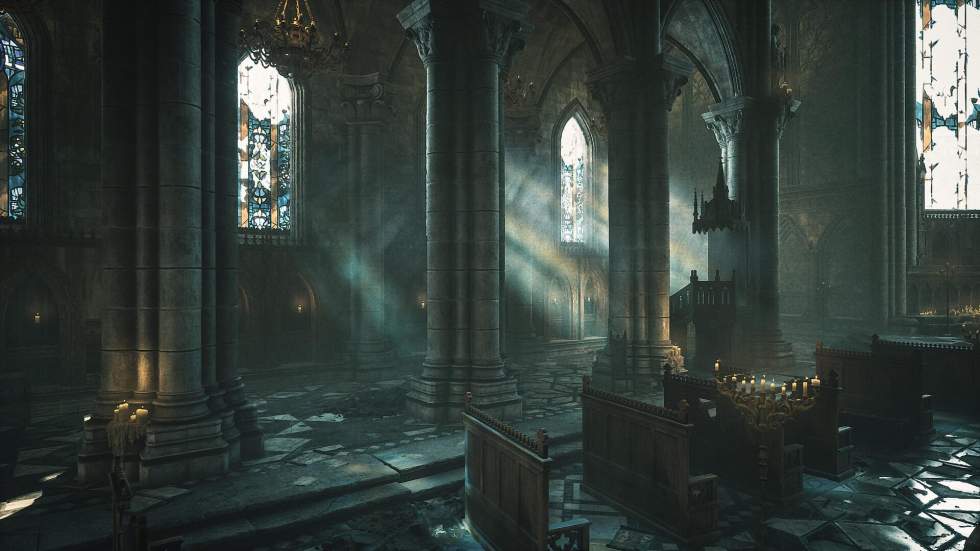 Unreal Engine - Старший художник по свету Ninja Theory создал вдохновленный Dark Souls готический собор на UE5 - screenshot 3