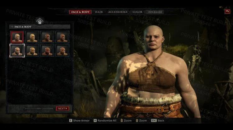Diablo IV - Утечка: кастомизация персонажа в альфа-версии Diablo IV - screenshot 8