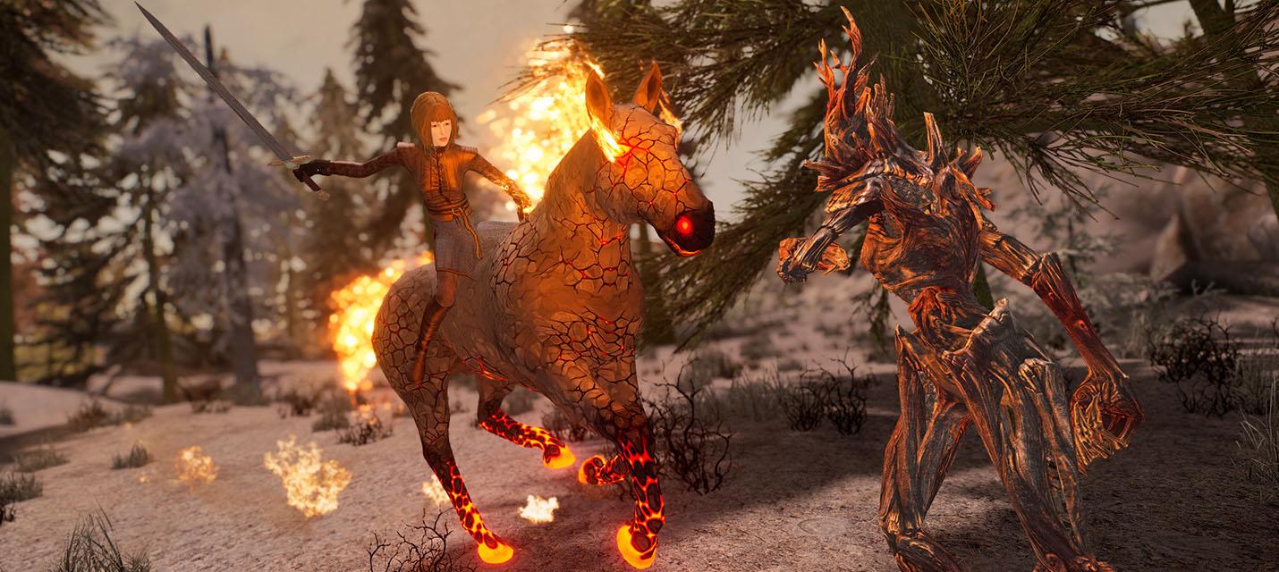 Изображение к Моддер добавил в TES V: Skyrim более 50 видов лошадей, включая единорогов