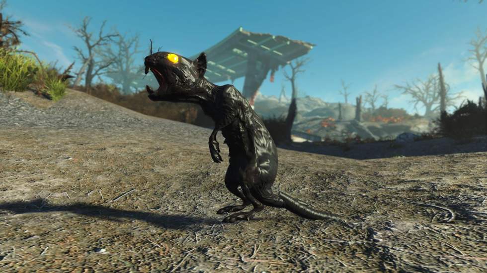 Fallout 4 - Моддер добавил облученных слонов, ядерных фламинго и других мутировавших животных в Fallout 4 - screenshot 1