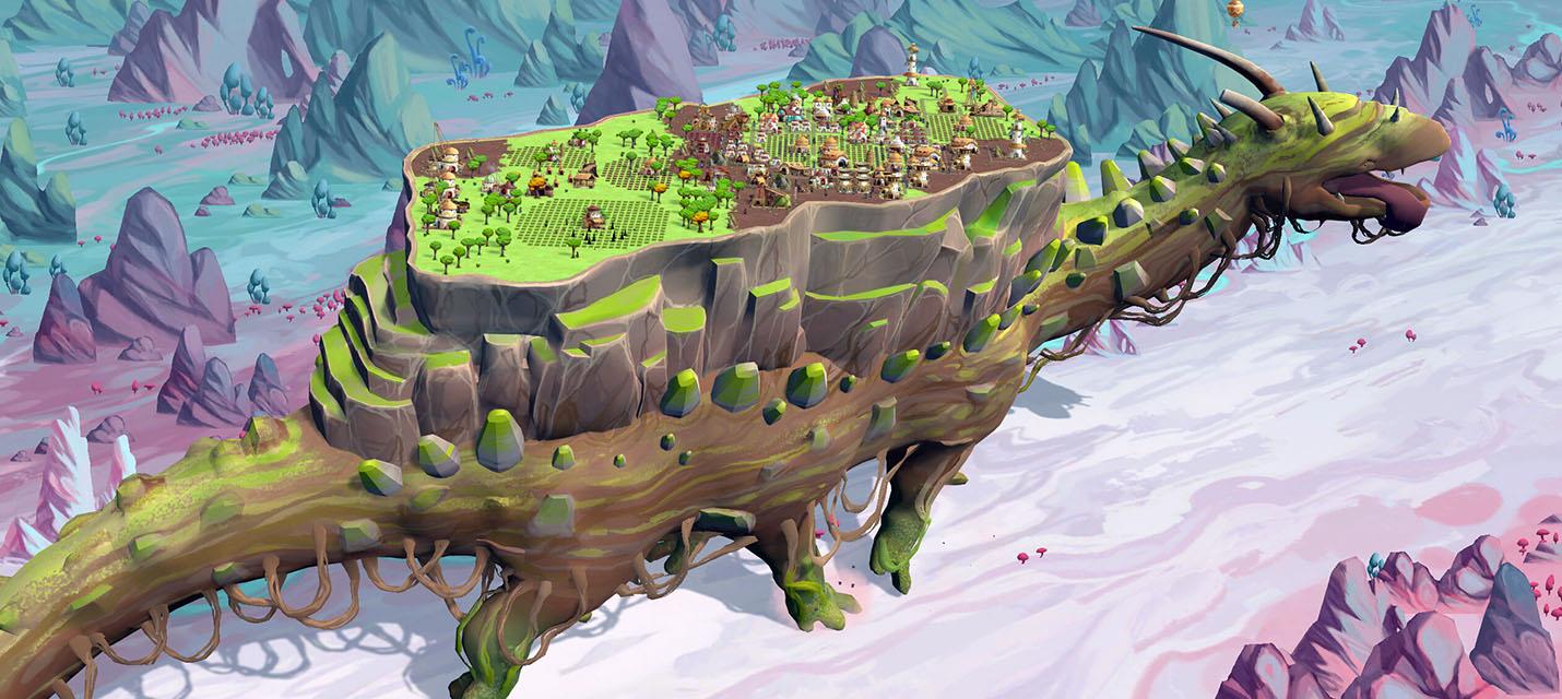 Изображение к Вышел симулятор про строительство города на спине гигантского существа The Wandering Village — игрокам нравится