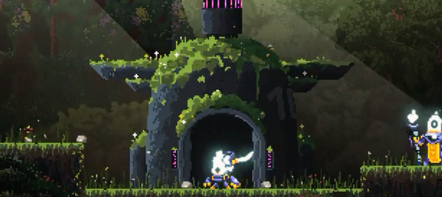 Изображение к Corebreaker: пиксельный платформер, вдохновленный Mega Man