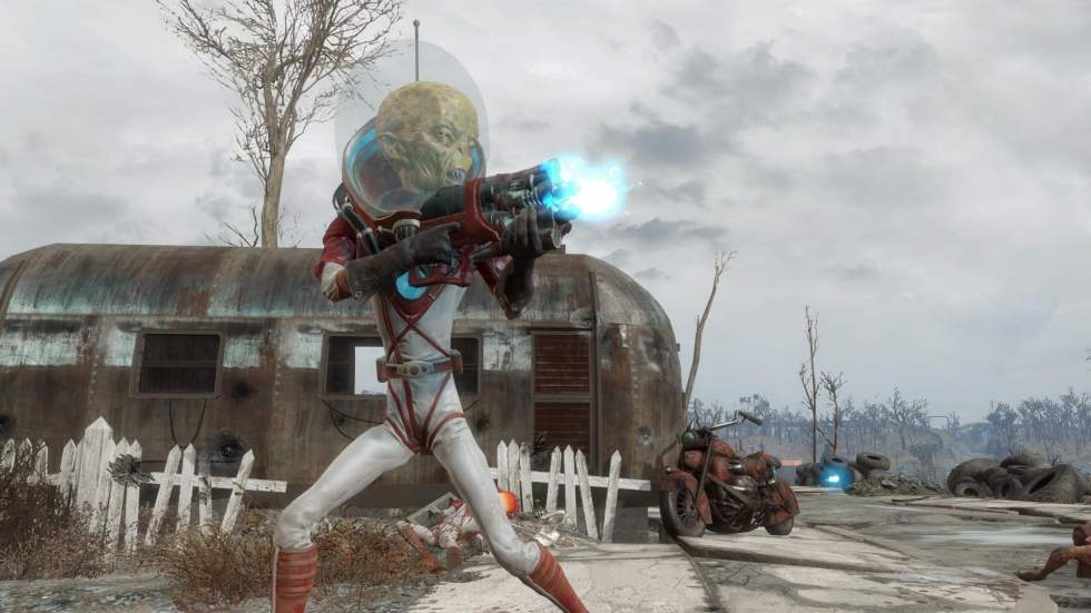 Fallout 4 - Зета атакует — моддер устроил вторжение пришельцев в Fallout 4 - screenshot 1