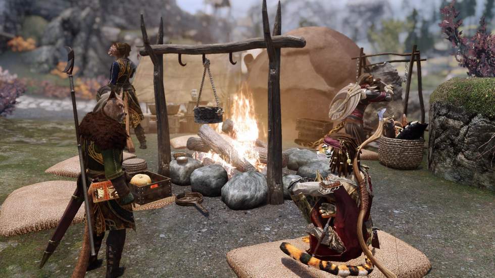 The Elder Scrolls V: Skyrim - Мод обновляет лагерь каджитов-торговцев в TES V: Skyrim - screenshot 4