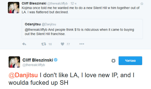 Hideo Kojima - Хидео Кодзима предложил Клиффу Блежински присоедниться к проекту Silent Hills - screenshot 1