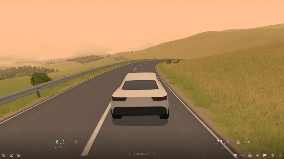 Indie - Исследуйте бесконечную дорогу в Slow Roads прямо в браузере - screenshot 1