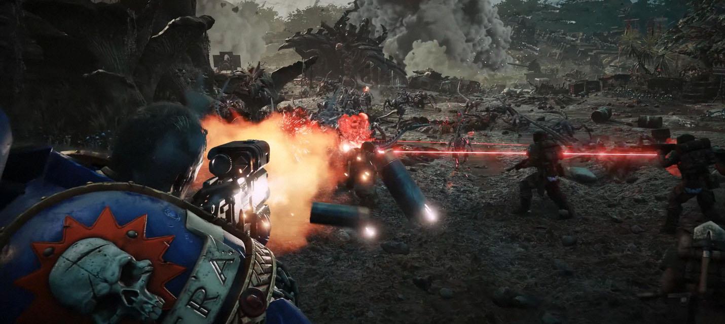 Изображение к Полчища тиранидов в геймплейном трейлере Warhammer 40,000: Space Marine 2