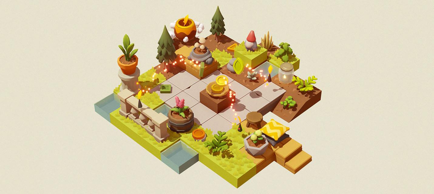 Изображение к В Steam вышла уютная песочница Garden Galaxy про украшение сада
