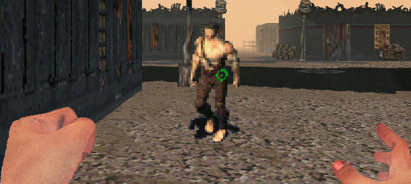 Изображение к Кто-то работает над ремейком Fallout 2 с видом от первого лица — пока напоминает DOOM