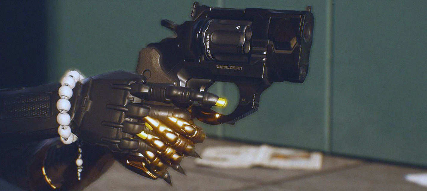 Изображение к Моддер добавил пушкам в Cyberpunk 2077 несколько видов стволов — есть абсурдно крошеные