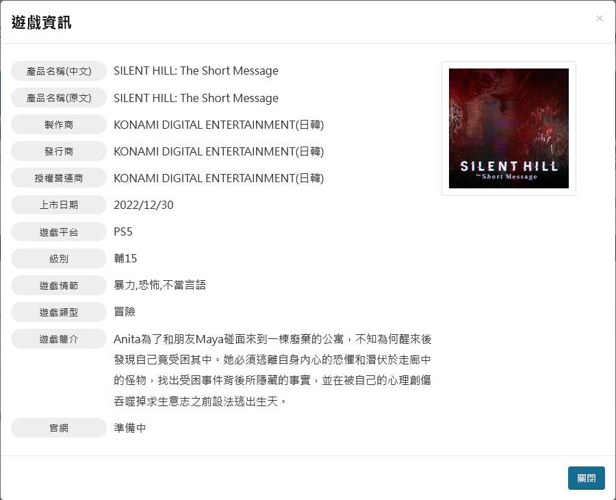 Konami - Утечка: официальный арт и синопсис Silent Hill: The Short Message - screenshot 1