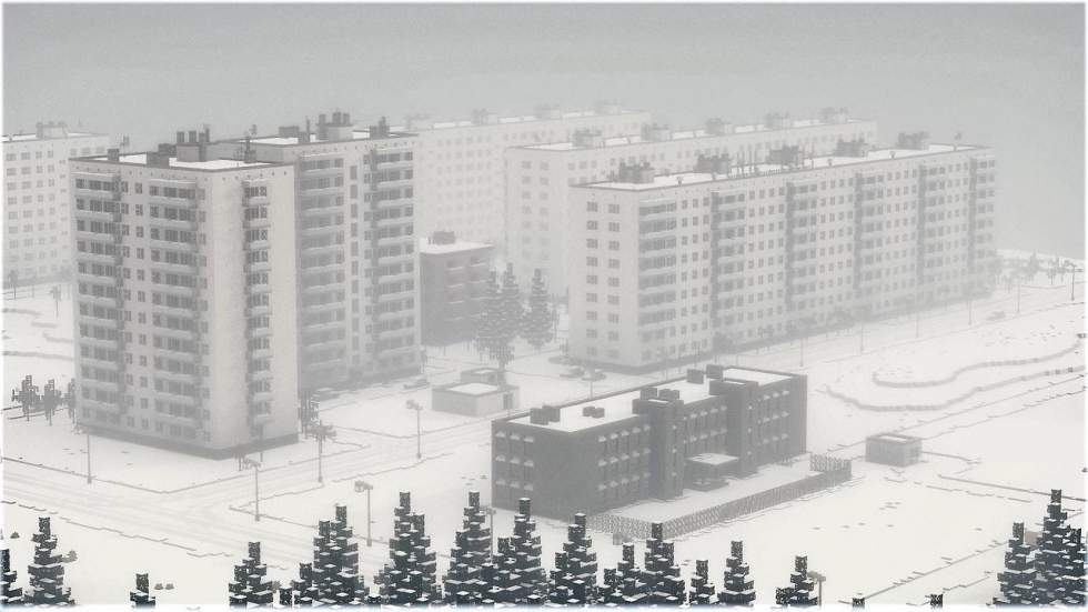 Minecraft - В Minecraft воссоздали 90 квадратных метров Таганрога и кусочек заснеженной Москвы 60-х - screenshot 7