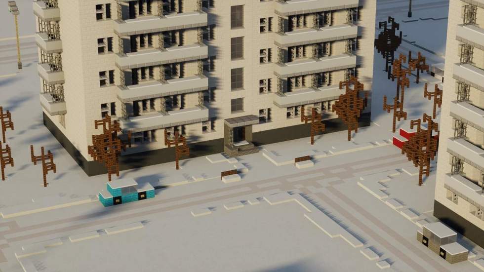 Minecraft - В Minecraft воссоздали 90 квадратных метров Таганрога и кусочек заснеженной Москвы 60-х - screenshot 8