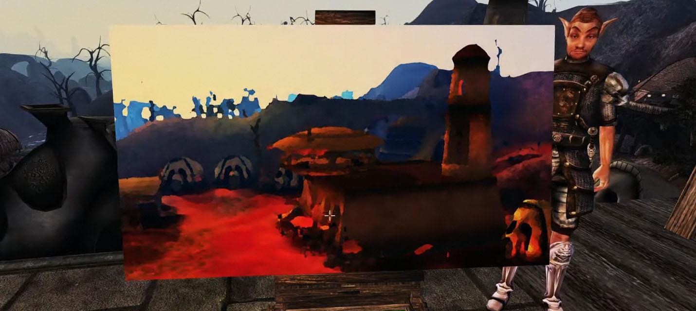 Изображение к Модификация позволяет стать настоящим художником в The Elder Scrolls III: Morrowind