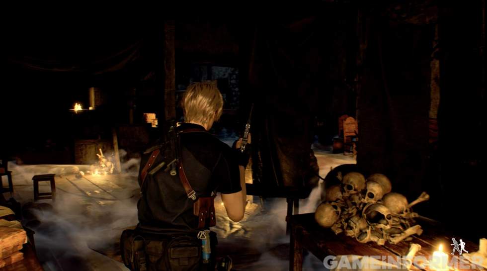 Resident Evil 4 Remake - Громила с головой коровы, Леон и инвентарь — новые кадры ремейка Resident Evil 4 - screenshot 6