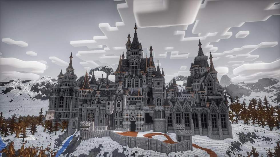 Minecraft - В Minecraft построили замок Леди Димитреску из Resident Evil: Village - screenshot 1