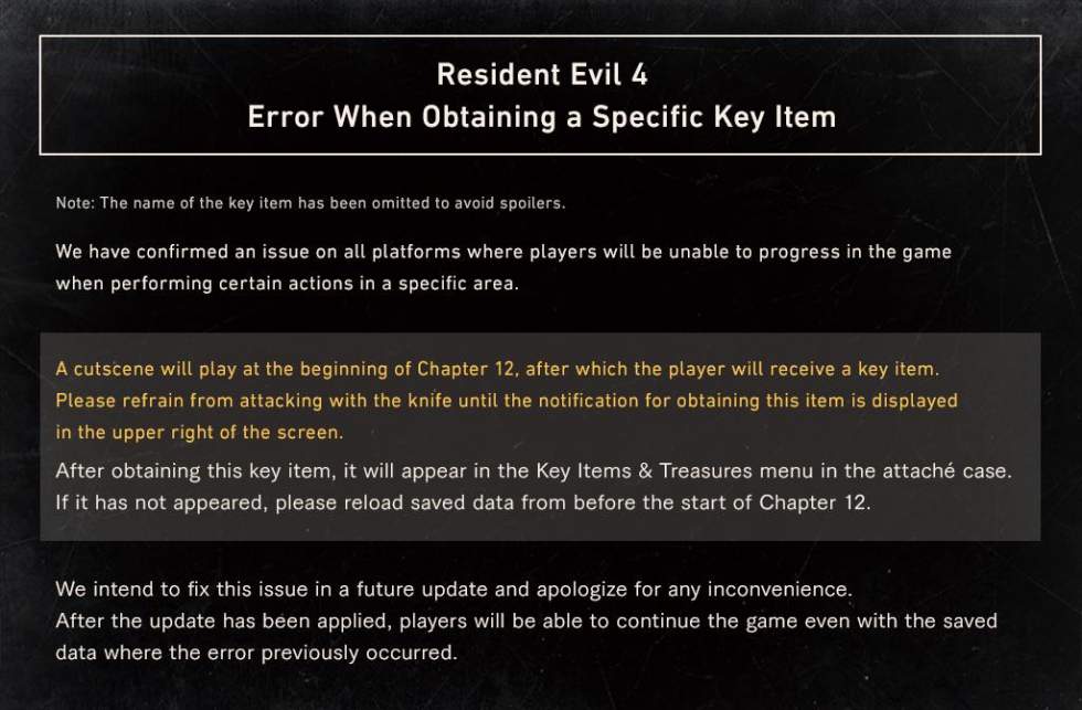 Resident Evil 4 Remake - В ремейке Resident Evil 4 нашли критическую ошибку, приводящую к софтлоку - screenshot 1