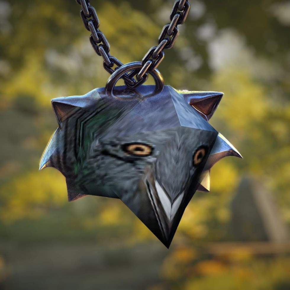 The Witcher 3: Wild Hunt - CD Projekt RED представила медальон «школы низкополигонального голубя» - screenshot 1